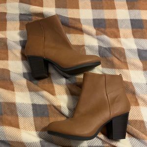 brown ankle booties